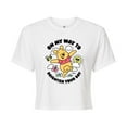 thumbnail image 1 of Disney - Brighten Your Day - Juniors Cropped Cotton Blend T-Shirt, 1 of 4