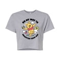 thumbnail image 1 of Disney - Brighten Your Day - Juniors Cropped Cotton Blend T-Shirt, 1 of 4