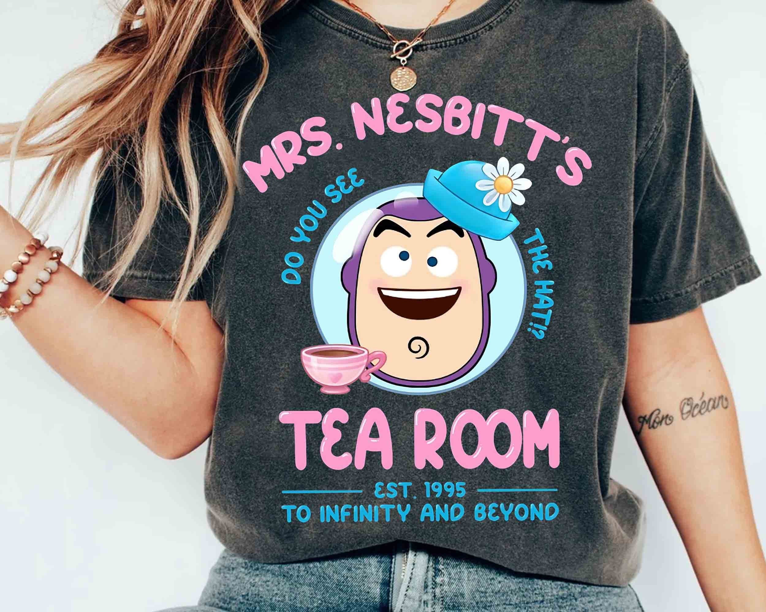 Disney Buzz Lightyear Mrs Nesbitt's Tea Room Tshirt, Toy Story