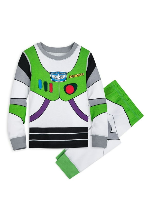 Buzz Lightyear PJ PALS for Kids Size 10 Toy Story Multicolor