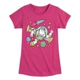 thumbnail image 1 of Disney - Buzz Space Collage - Toddler & Youth Girls Short Sleeve Graphic T-Shirt, 1 of 5