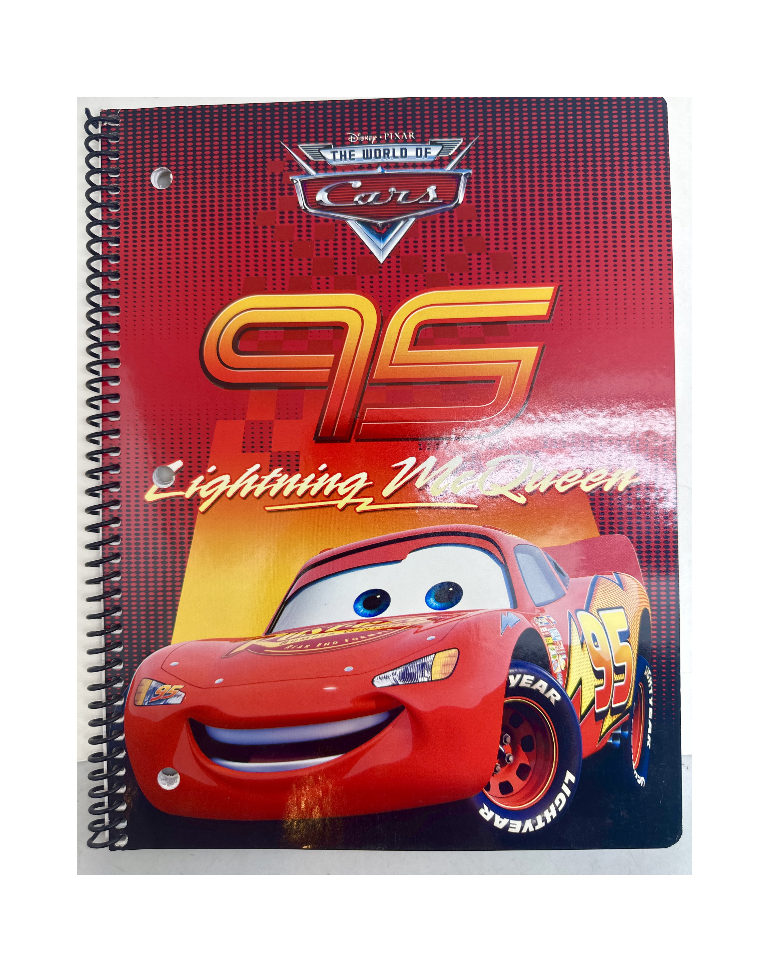 Racing Notebook Disney CARS Lightning McQueen Racing Spiral Notebook - Walmart.com