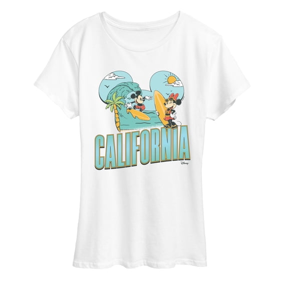 Disney - Cali Mickey Ears Women's Short Sleeve Graphic T-Shirt