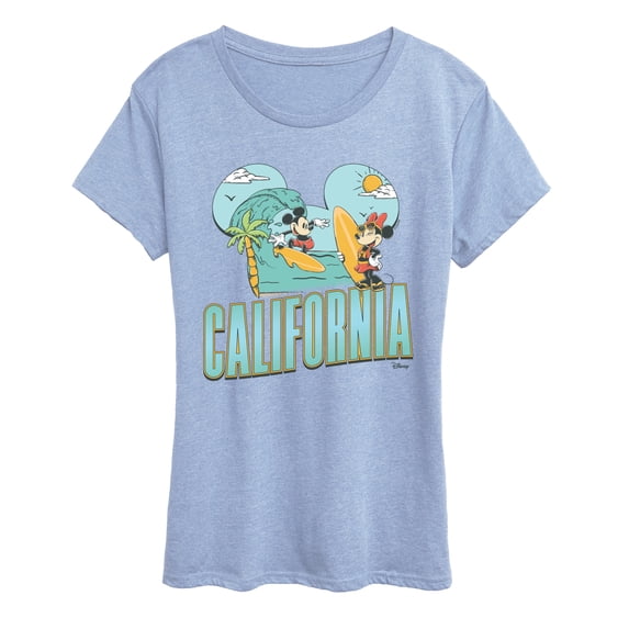 Disney - Cali Mickey Ears Women's Short Sleeve Graphic T-Shirt