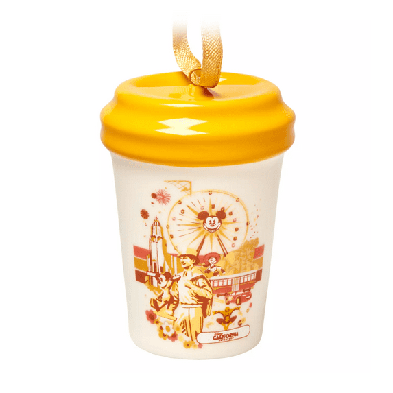Disney California Adventure Starbucks Tumbler Christmas Ornament New with Tag
