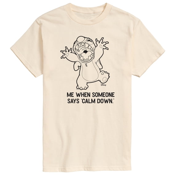 Lilo & Stitch - Calm Down - Men's Short Sleeve Graphic T-Shirt