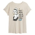 thumbnail image 1 of Disney - Can Do Anything With Shoes  - Juniors Ideal Flowy Muscle T-Shirt, 1 of 4