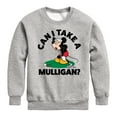 thumbnail image 1 of Disney - Can I Take A Mulligan - Toddler & Youth Crewneck Fleece Sweatshirt, 1 of 5