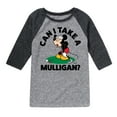 thumbnail image 1 of Disney - Can I Take A Mulligan - Toddler & Youth Raglan Graphic T-Shirt, 1 of 4
