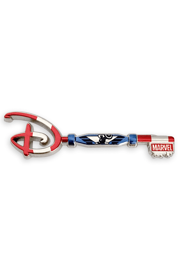 Captain America 80th Anniversary Collectible Key Pin Special EditionNew with Card