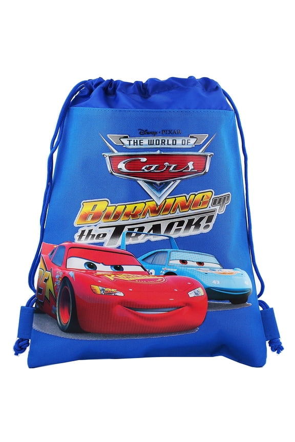 Disney Car Blue Drawstring Bag