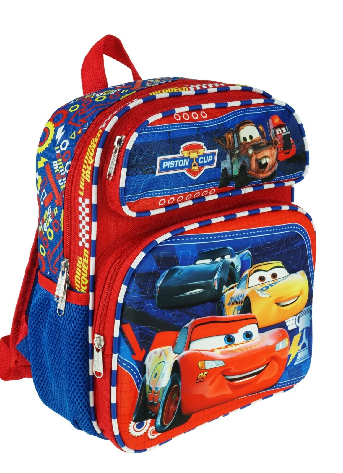 Disney Plush Backpack Kids Lightning McQueen Car Pre-School bag New Toddler  Play Group Kindergarten Cartoon BackPack Bag Toys Gifts