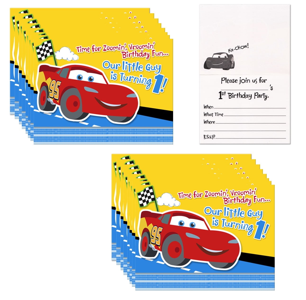 Cars Birthday Invitations, image size:1292x1268