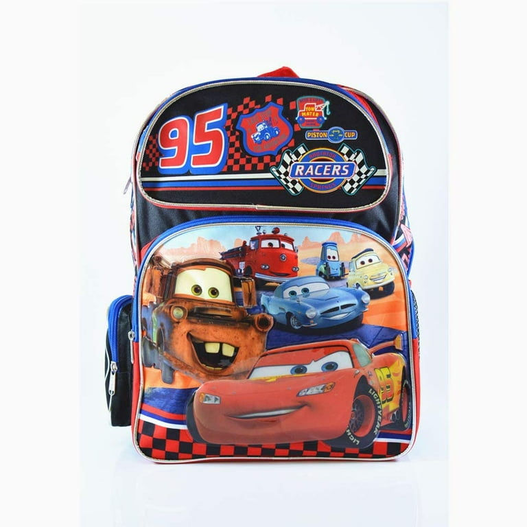 Disney Cars 2 16 Large Backpack McQueen Tow Mater and friends