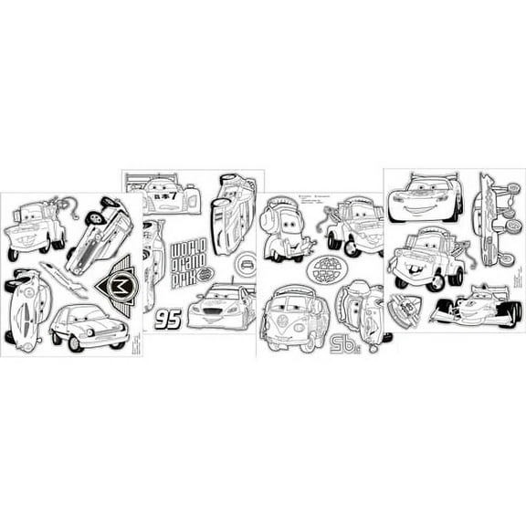 Disney Cars 2 Color Your Own Sticker Party Favors