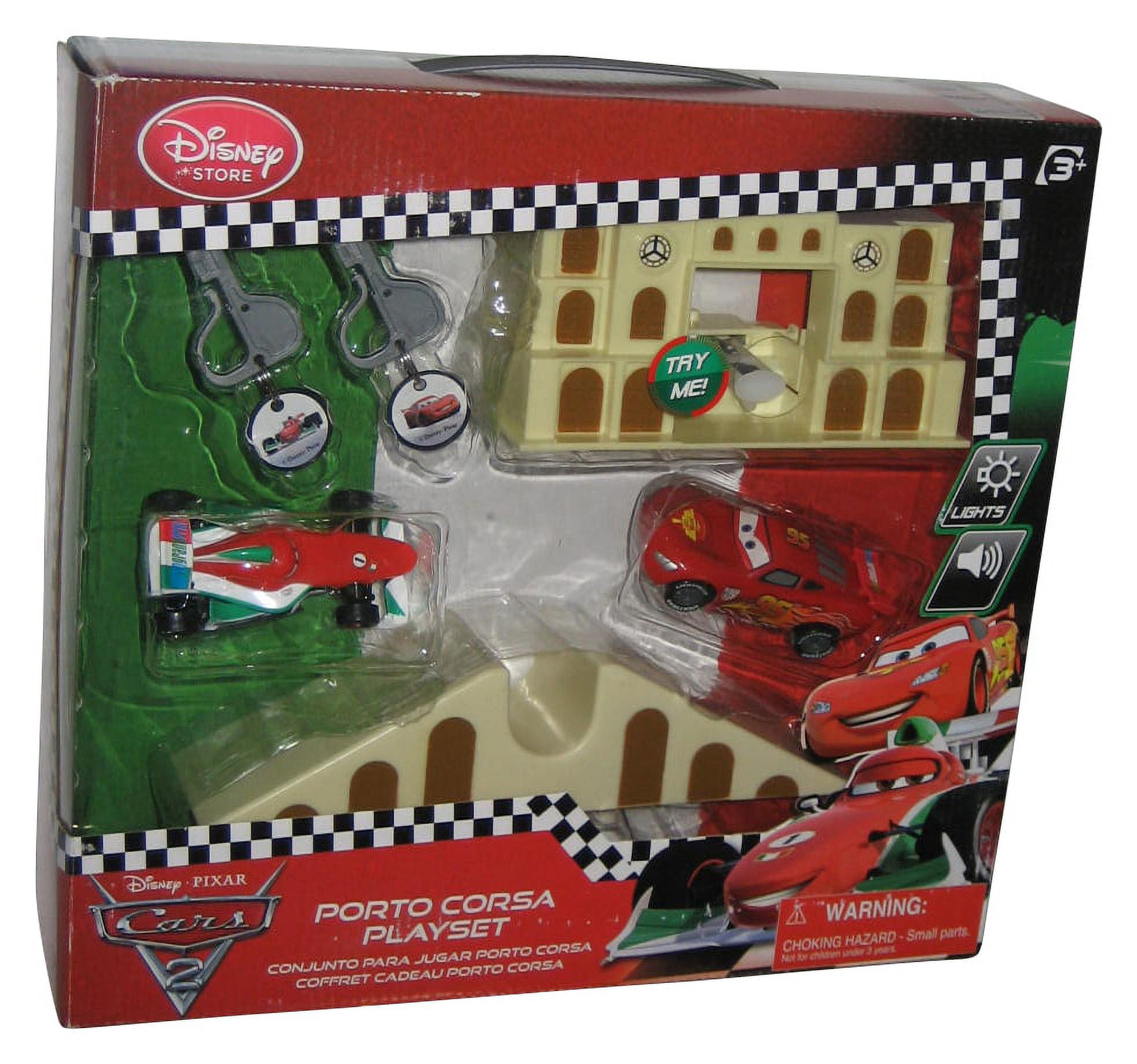 Disney Cars 2 Key Launch Charger Play Set Lightning McQueen Francesco