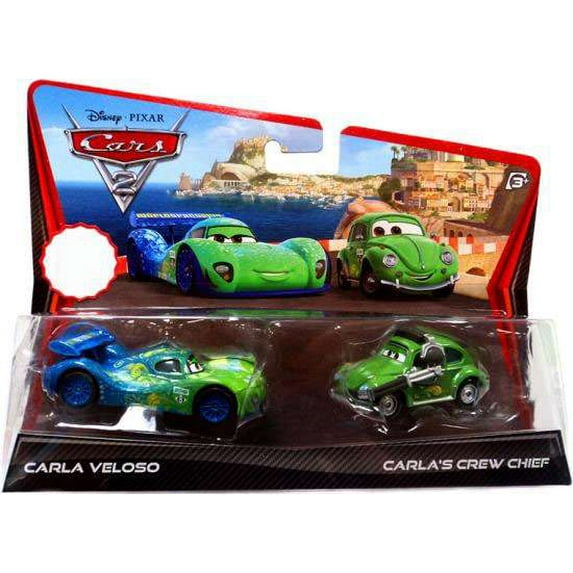 Disney Cars 2-Packs Carla Veloso & Carla's Crew Chief Diecast Car 2-Pack