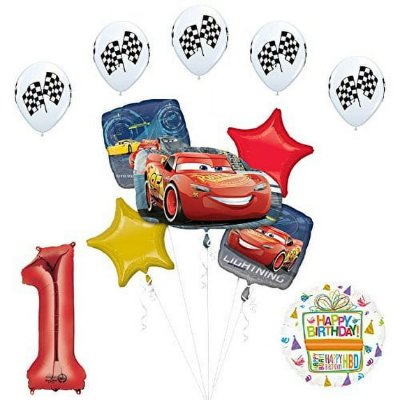 Disney Cars 3 Lighting McQueen 1st Birthday Party Supplies