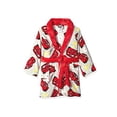 thumbnail image 1 of Disney Cars 3 Lightning McQueen Boys Fleece Bathrobe Robe (4T, Grey/Red), 1 of 1