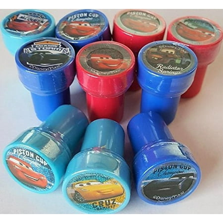 Disney Cars 3 Self-Inking Stamps / Stampers Party Favors (10 Counts)