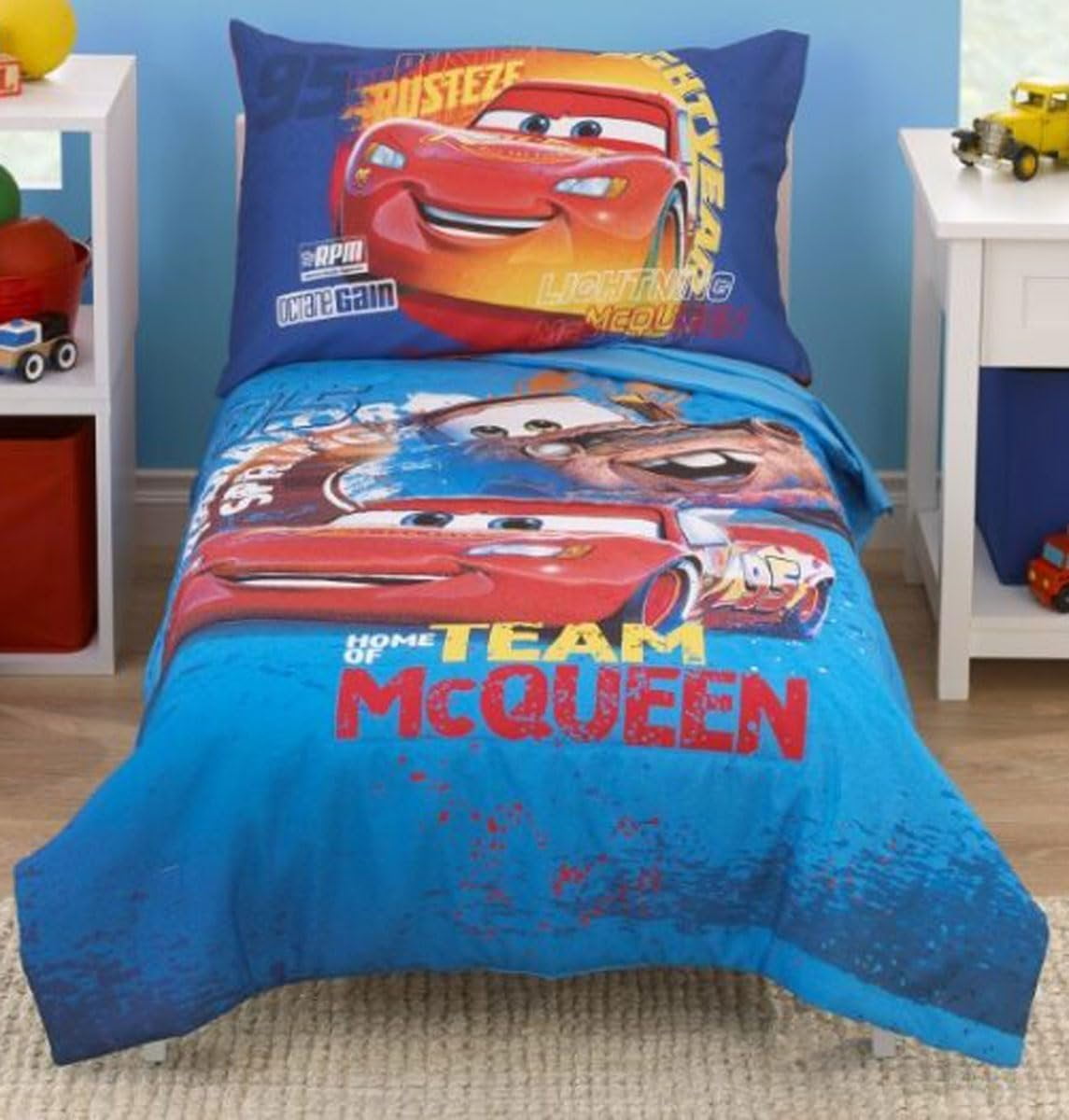 Disney Mickey Mouse 4 Piece Toddler Bedding Set Walmart