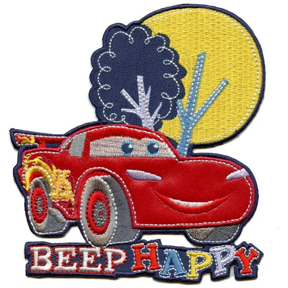 Disney Cars Beep Happy Embroidered Applique Patch