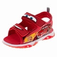 thumbnail image 1 of Disney Cars Boys Lightning McQueen Hook and Loop Sport Sandals – Open Toe (Toddler / Kids), Red, Size: 13, 1 of 7