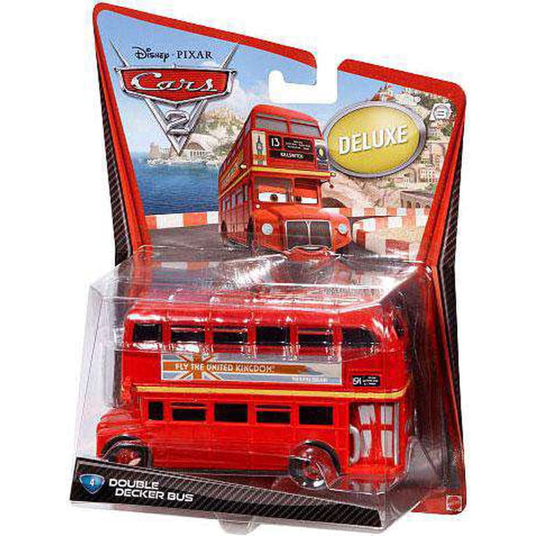 ミニカー DOUBLE DECKER BUS DELUXE TACO TRUCK MAT Disney Cars Cars 2 Deluxe Oversized Double Decker Bus 1:55 Diecast
