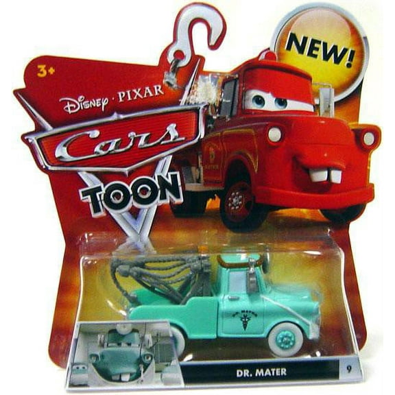 Disney Cars Cars Toon Main Series Dr. Mater 1:55 Diecast Car #9 [Mask Down]