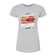 thumbnail image 1 of Disney Cars - Christmas - On The Highway To Holiday Fun - Juniors Fitted Graphic T-Shirt, 1 of 5