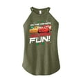 thumbnail image 1 of Disney Cars - Christmas - On The Highway To Holiday Fun - Juniors High Neck Tank Top, 1 of 5