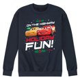 thumbnail image 1 of Disney Cars - Christmas - On The Highway To Holiday Fun - Men's Crew Neck Fleece Pullover, 1 of 5