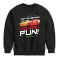thumbnail image 1 of Disney Cars - Christmas - On The Highway To Holiday Fun - Toddler & Youth Crewneck Fleece Sweatshirt, 1 of 5