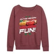 thumbnail image 1 of Disney Cars - Christmas - On The Highway To Holiday Fun - Women's Lightweight French Terry Long Sleeve Shirt, 1 of 5