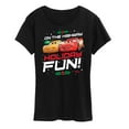 thumbnail image 1 of Disney Cars - Christmas - On The Highway To Holiday Fun - Women's Short Sleeve Graphic T-Shirt, 1 of 5