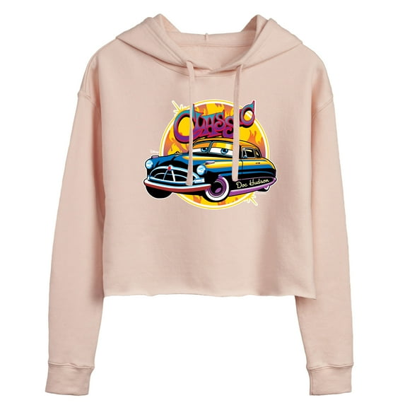Disney Cars - Classic Doc Hudson Car Show Ready - Juniors Cropped Pullover Hoodie