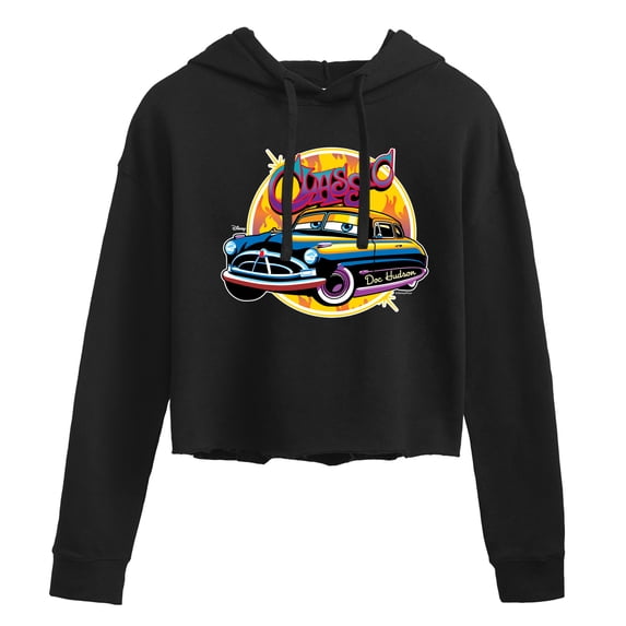 Disney Cars - Classic Doc Hudson Car Show Ready - Juniors Cropped Pullover Hoodie