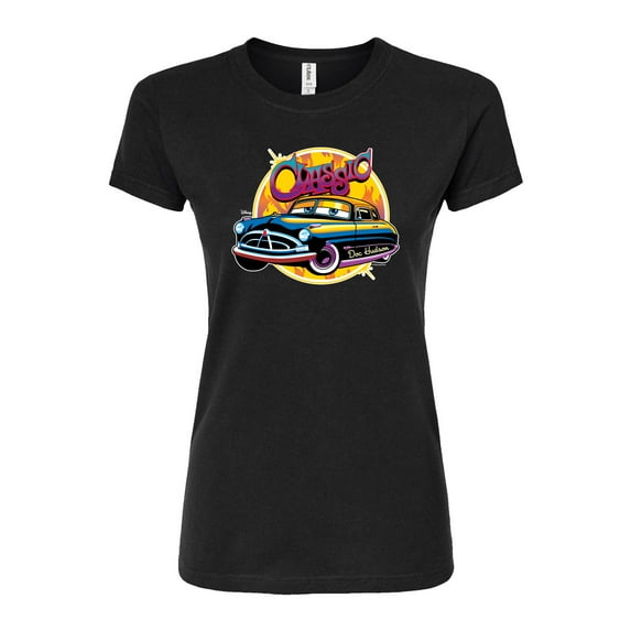 Disney Cars - Classic Doc Hudson Car Show Ready - Juniors Fitted Graphic T-Shirt