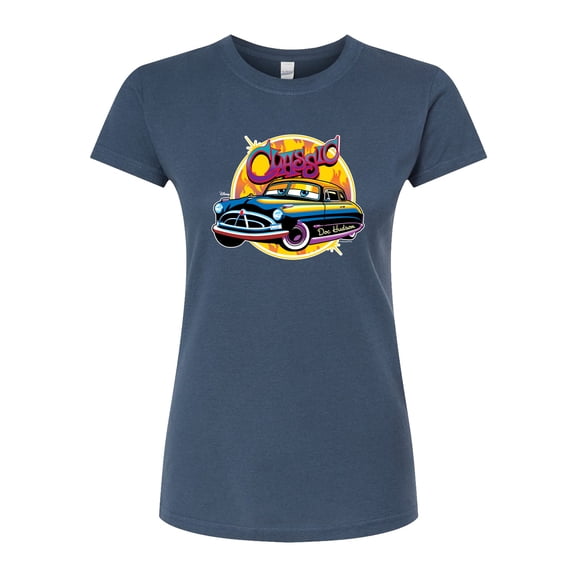 Disney Cars - Classic Doc Hudson Car Show Ready - Juniors Fitted Graphic T-Shirt