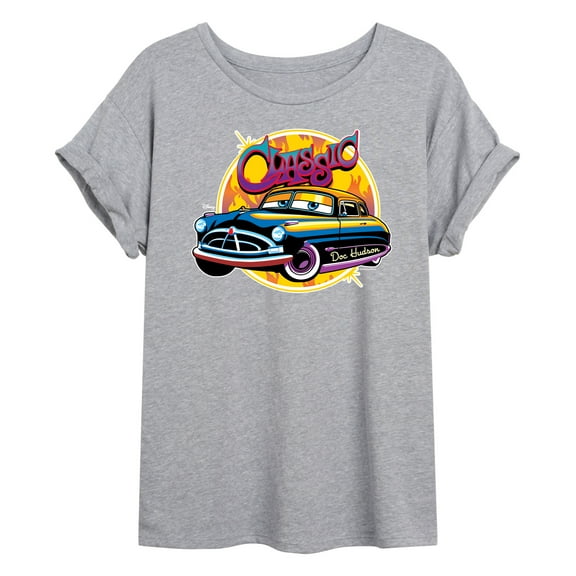 Disney Cars - Classic Doc Hudson Car Show Ready - Juniors Ideal Flowy Muscle T-Shirt