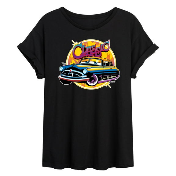 Disney Cars - Classic Doc Hudson Car Show Ready - Juniors Ideal Flowy Muscle T-Shirt