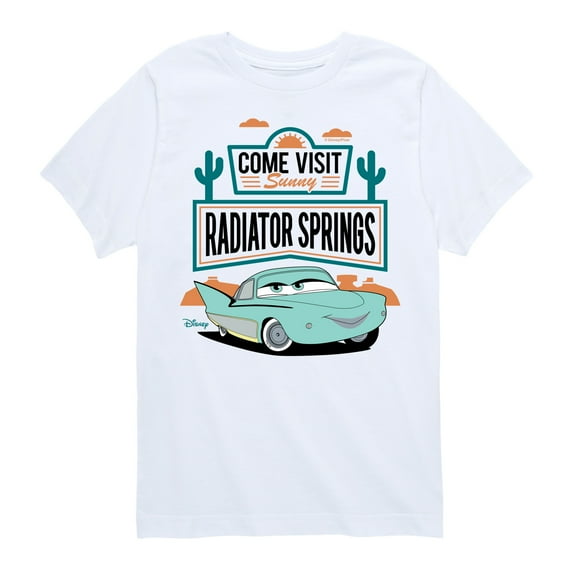 Disney - Cars - Come Visit Sunny Radiator Springs - Boy's Toddler And Youth Short Sleeve Tee