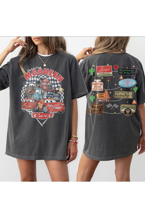 Disney Cars Comfort Colors Shirt, Cars Movie Shirt, Lightning McQueen Shirt, Radiator Springs Shirt, Cars Land Shirt, Disney Trip 2025