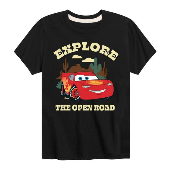 Disney - Cars - Explore The Open Road - Boy's Toddler And Youth Short Sleeve Tee