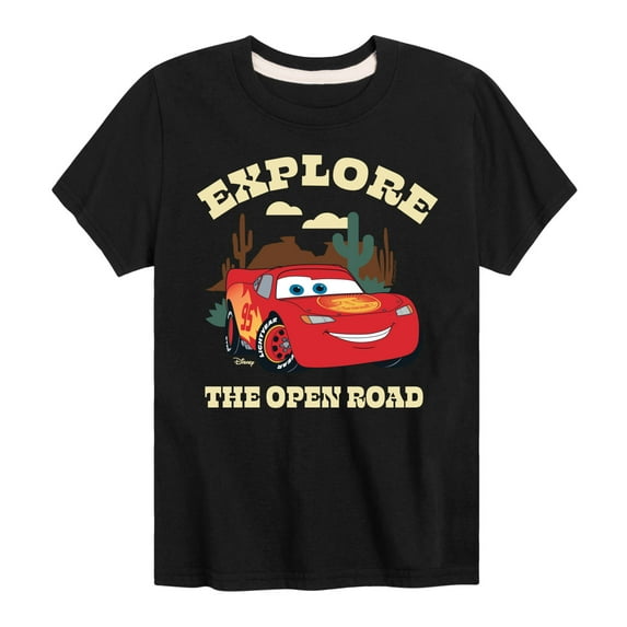 Disney - Cars - Explore The Open Road - Boy's Toddler And Youth Short Sleeve Tee