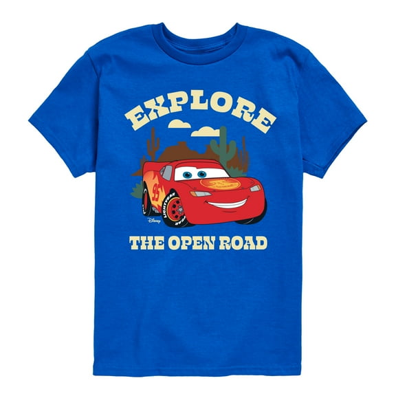 Disney - Cars - Explore The Open Road - Boy's Toddler And Youth Short Sleeve Tee