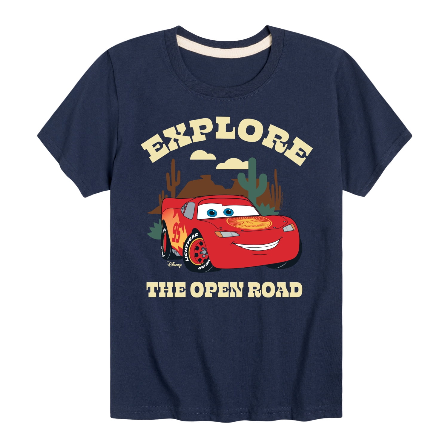Disney Cars Explore The Open Road Boy's Toddler And Youth Short Sleeve Tee
