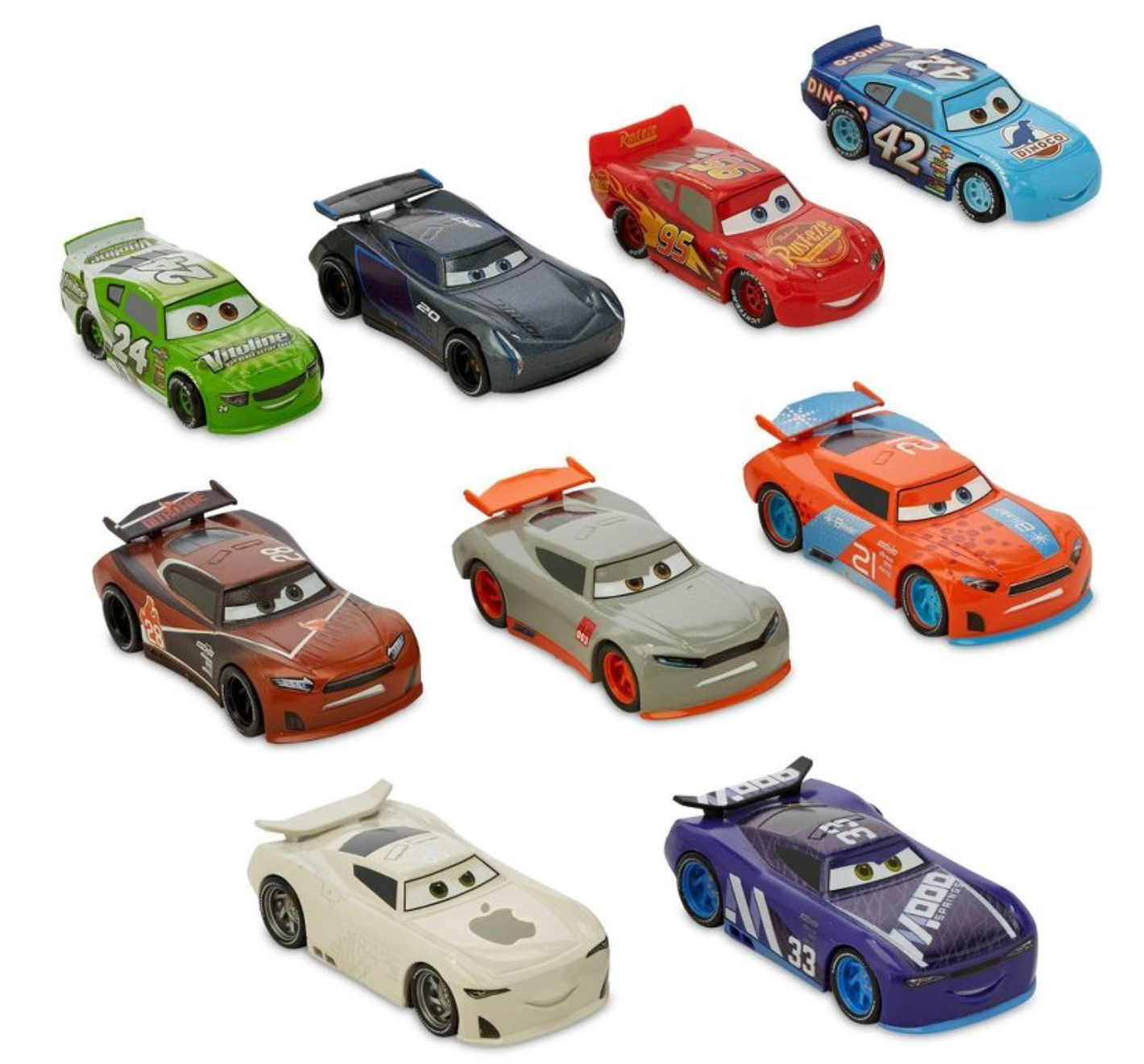 Disney Cars Figures, Cars \u0026 Trucks, 9 Count