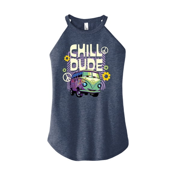 Disney Cars - Filmore Chill Dude - Juniors High Neck Tank Top