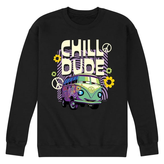 Disney Cars - Filmore Chill Dude - Men's Crew Neck Fleece Pullover